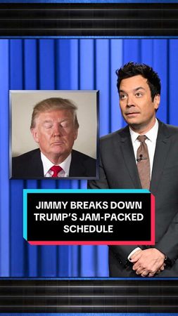 Jimmy breaks down Trump’s jam-packed schedule! #FallonTonight #JimmyF...