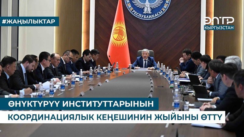 ӨНҮКТҮРҮҮ ИНСТИТУТТАРЫНЫН КООРДИНАЦИЯЛЫК КЕҢЕШИНИН ЖЫЙЫНЫ ӨТТҮ