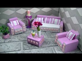 МЕБЕЛЬ ИЗ СПИЧЕЧНЫХ КОРОБКОВ СВОИМИ РУКАМИ !!! ДИВАН  2 КРЕСЛА ЖУРНАЛЬНЫЙ СТОЛИК МК !!!!