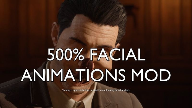Mafia DE 500% Facial Animations Mod - Molotov Party