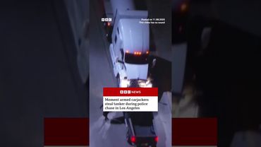 Carjackers steal tanker in police chase through LA. #LosAngeles #Crime #BBCNews