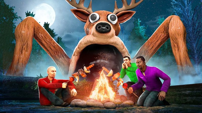 99 ДНЕЙ ВЫЖИВАНИЯ В ЛЕСУ! ОЛЕНЬ ПОЖИРАТЕЛЬ ПРОТИВ ЛЮДЕЙ! УГАР И БЕЗУМИЕ В Garry`s Mod