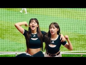 KT 위즈 김진아 이서윤 치어리더 ‘우리의 자랑’ 예쁜 투샷