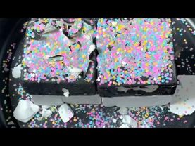 Crusty Dye on Fresh Plain Chalk