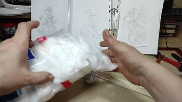 🦕🦖Ватная игрушка ДРАКОША СРЕДНЕНЬКИЙ   Урок 1  Делаем заготовки