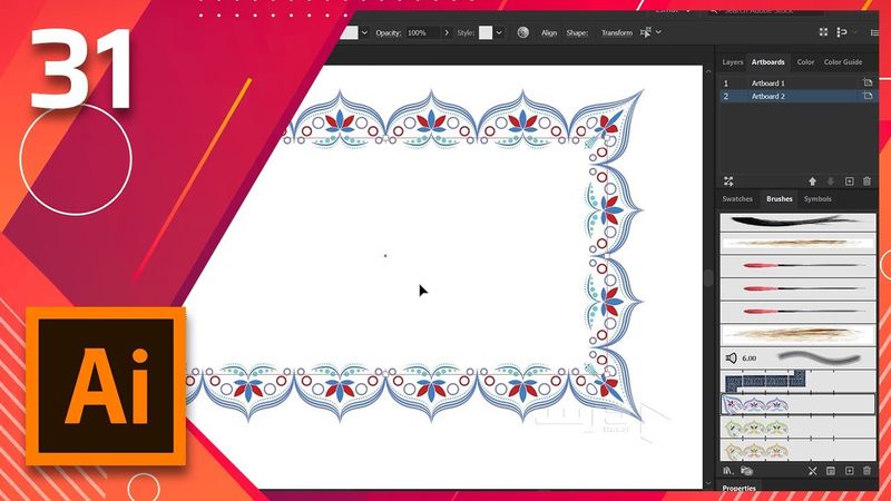 31- Adobe Illustrator CC 2020 – آموزش الستراتور  بخش سی و یکم – استفاده از برش ها قسمت سوم