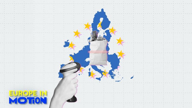 Which EU country pays the most and the least for food, drinks and tobacco?