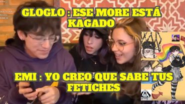 GLOGLO LES MUESTRA A EMET Y A EMI LA FOTO QUE SUBIÓ MORE A INSTAGRAM