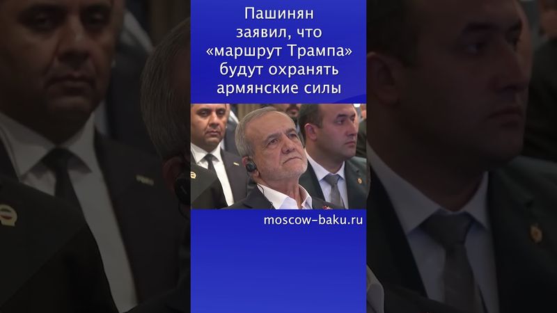 Пашинян заявил, что «маршрут Трампа» будут охранять армянские силы
