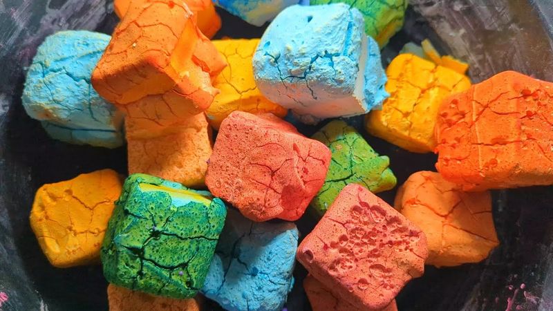 Gym Chalk Pasted Gym Chalk Cubes