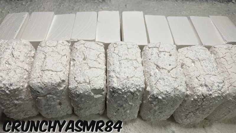 Soft White Pasted & Unpasted Chalk | Oddly Satisfying | ASMR | Sleep Aid