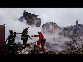 Russia hits Ukraine with the largest drone-and-missile attack of the war so far, killing at least 12