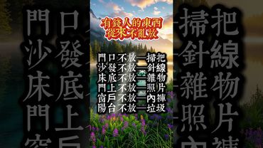 有錢人的東西從來不亂放