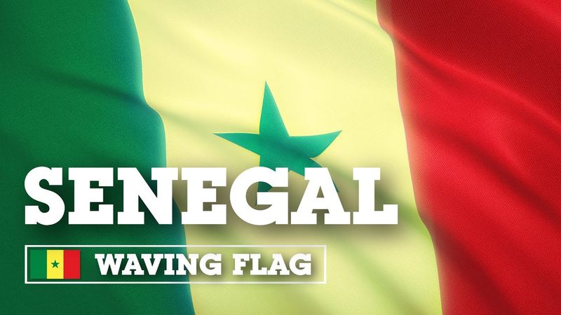 Развевающийся флаг Сенегала / Waving Flag of Senegal