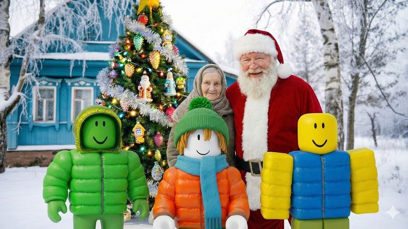 ROBLOX and GRANDMA! NEW YEAR IS COMING! 🎅🎄