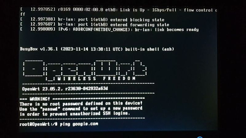 2- How to Install OpenWrt on a PC (Part 2) - Running OpenWrt for the First Time
