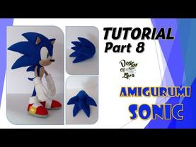 Tutorial Part 8 - Amigurumi Sonic / あみぐるみソニック / 阿米古鲁米 索尼克 / Амигуруми Соник 【SONIC ソニック Соник】