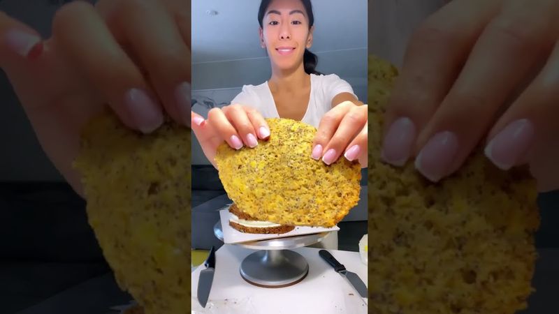 Торт Бутерброд с икрой /Сборка-Оформление/ от @tort_ema 🟠⚫️Cake Sandwich with caviar