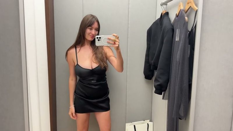 4K Revealing See Through Lingerie Try On Haul No Bra 4K