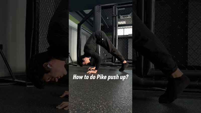 How to do Pike push up? #calisthenics #fitness #workout #bodyweighttraining #homeworkout