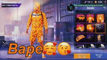 BAPE CRATE OPENING | PUBG MOBILE