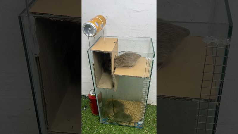 caer en la trampa/Trampa para ratones estilo ascensor #rat #mouse