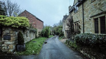 Walking at First Light Through an English Village