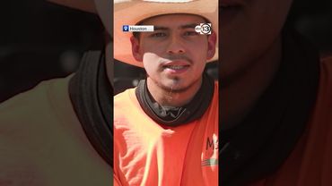 Father and son mow lawns free for Houstonians in need.