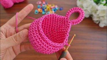 Wow!!! How to make an eye-catching crochet home ornament?🌿 How to knit pots and leaves 🌿