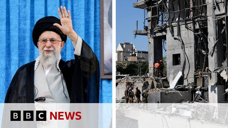 Iran and Israel launch further strikes as Israeli hospital is damaged | BBC News