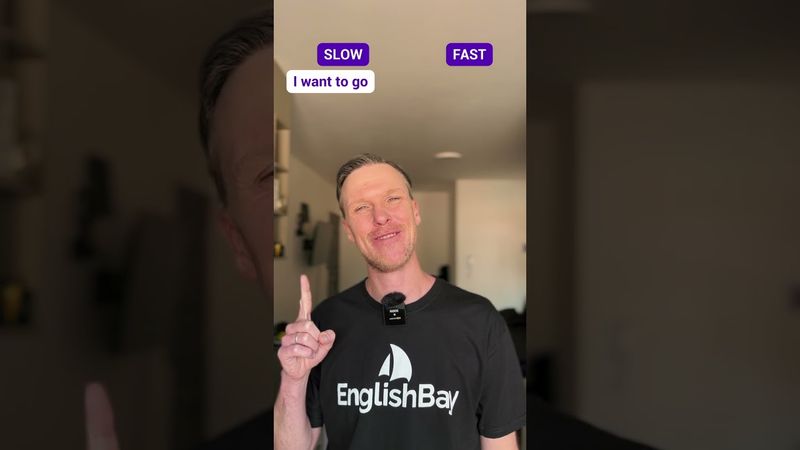 Pronúncia em inglês - Slow vs. Fast #shorts