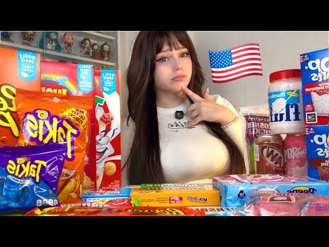 Trying AMERICAN Snacks 🇺🇸 | UpMinaa