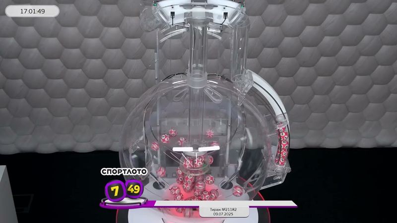 Столото представляет | Лотерея «Спортлото «7 из 49». Тираж № 21182 от 09.07.2025 г.