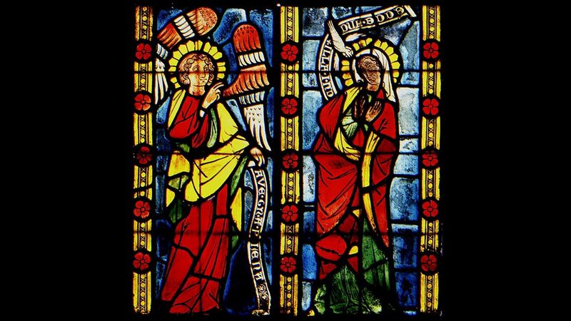 Григорианский хорал Ave Maria. XVI век (фрагмент)