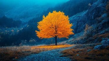 Discover Peace Under the Autumn Tree with Calming Piano Melodies 🍂 Let Tranquility Surround You 🌳