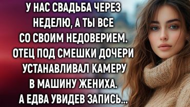У нас свадьба через неделю. Отец под смешки дочери устанавливал камеру. А едва она взглянула…