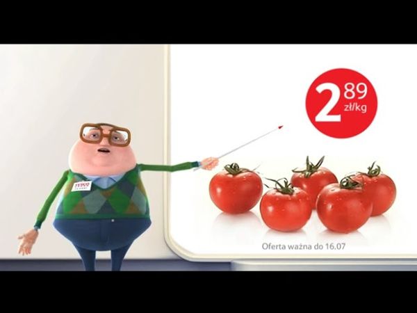 Reklama "sok+pomidory" Tesco