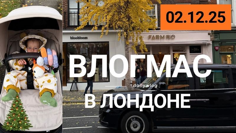 ВЛОГМАС: день 2 | будни в декрете, ранний подъем и красивая осень в Лондоне