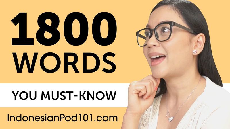 1800 Words Every Indonesian Beginner Must Know