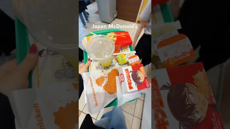 Japan McDonald’s order🤌🏻🇯🇵🫢✨ #japanlife #japanvlog #japanesefood #japantravel