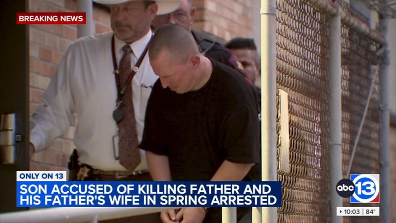 Man arrested in deaths of father and stepmother in Spring home, authorities say