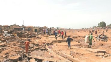 Nigeria's town of Mokwa is left devastated after flash floods | AFP