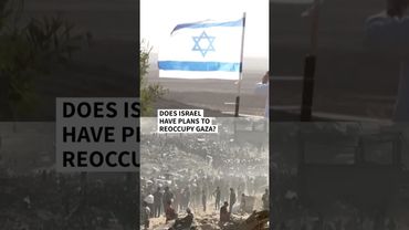 Does Israel have plans to reoccupy Gaza? | AFP #shorts