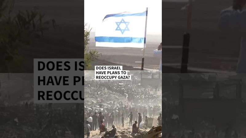Does Israel have plans to reoccupy Gaza? | AFP #shorts