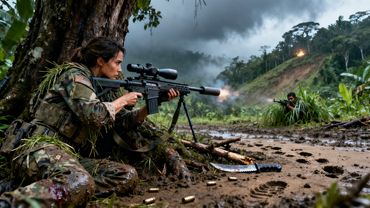 Forze Speciali in Agguato dei Narcos—Compagno a Terra, Regina Soldato Colpisce da 800m