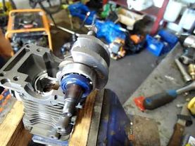 Качественная сборка неоригинальной  ЦПГ Stihl MS 180 Часть 1