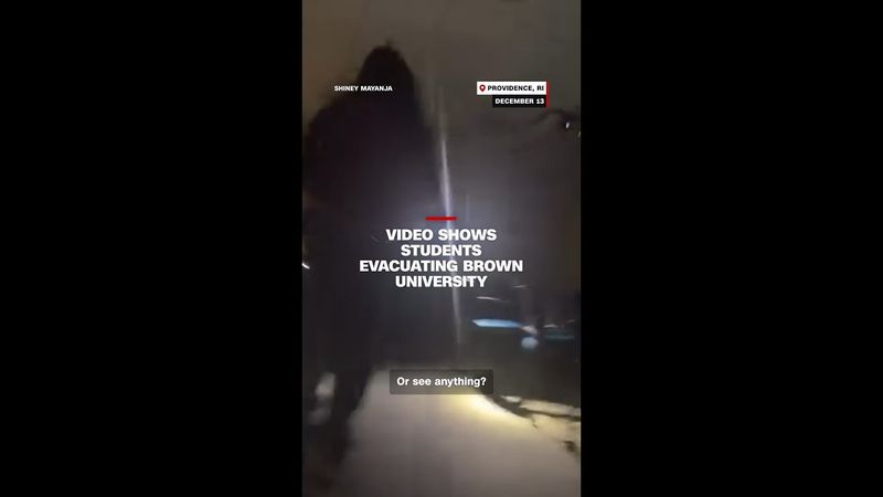 Video shows students evacuating Brown University