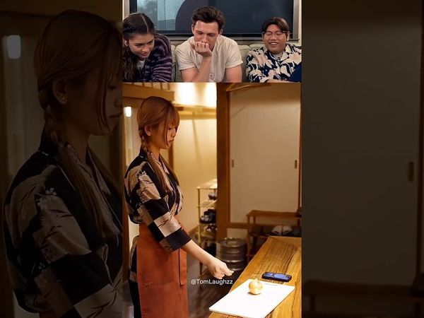 Tom Holland Laughs to Viral Videos Part 67 #tomholland #funny #trynottolaugh #reaction