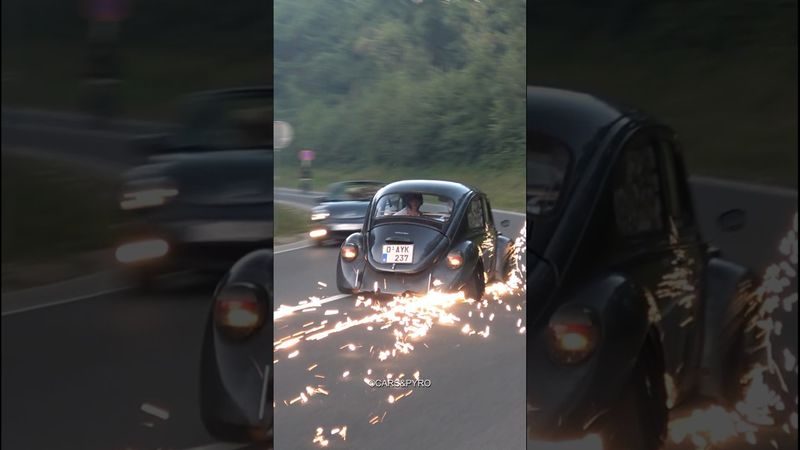 LOW VW Beetle scraping at Le Bug Show 2025 SPA Francorchamps #low #spafrancorchamps #lebugshow