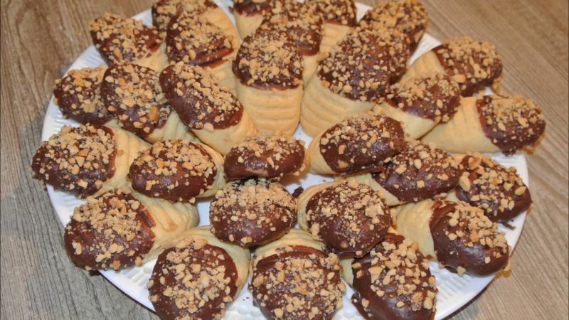 Песочное Печенье с шоколадом/ Oddiy va Mazzali Pechenilar